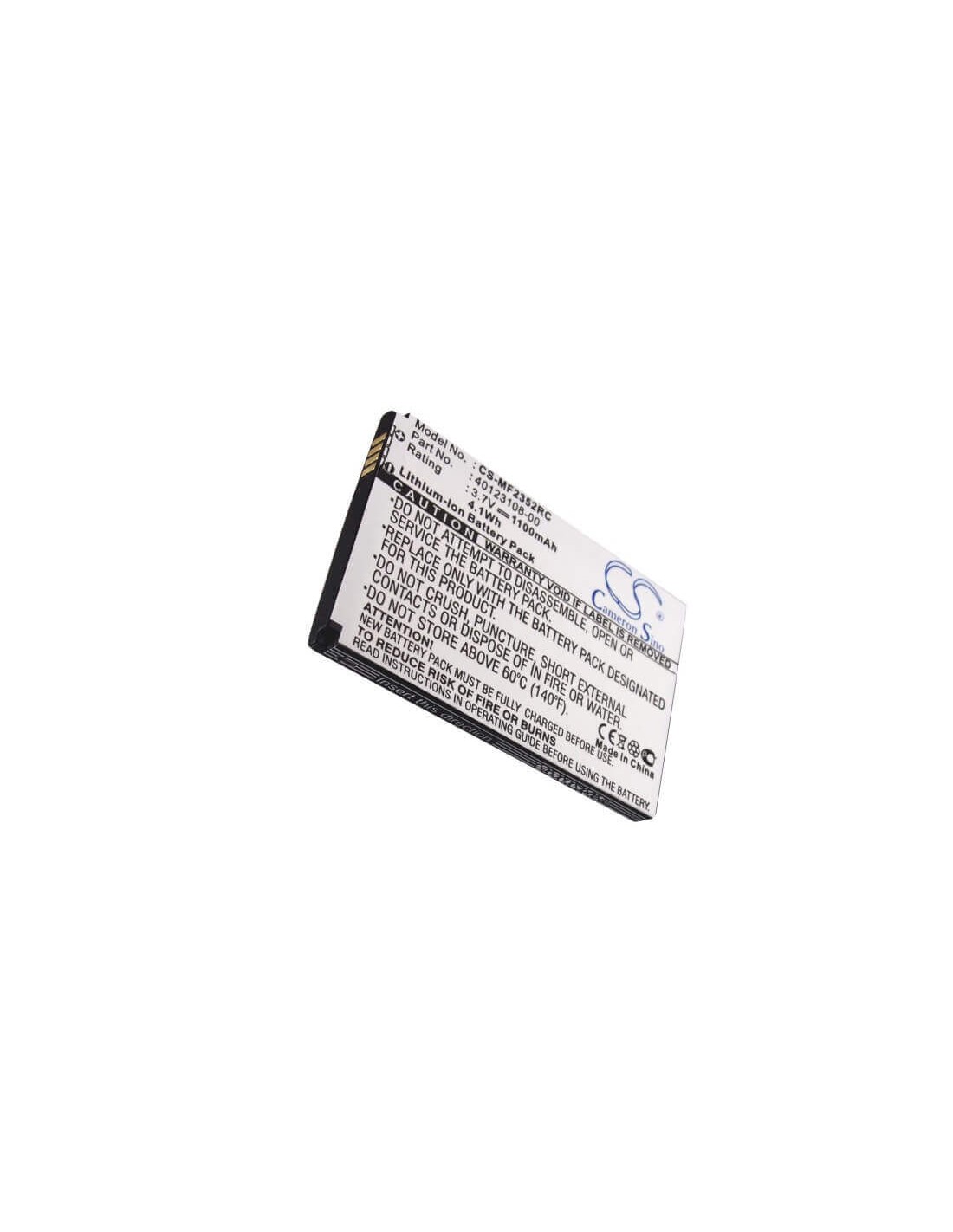 Battery for Novatel Wireless Mifi 2352, Mifi 2372, 3.7V, 1100mAh - 4.07Wh