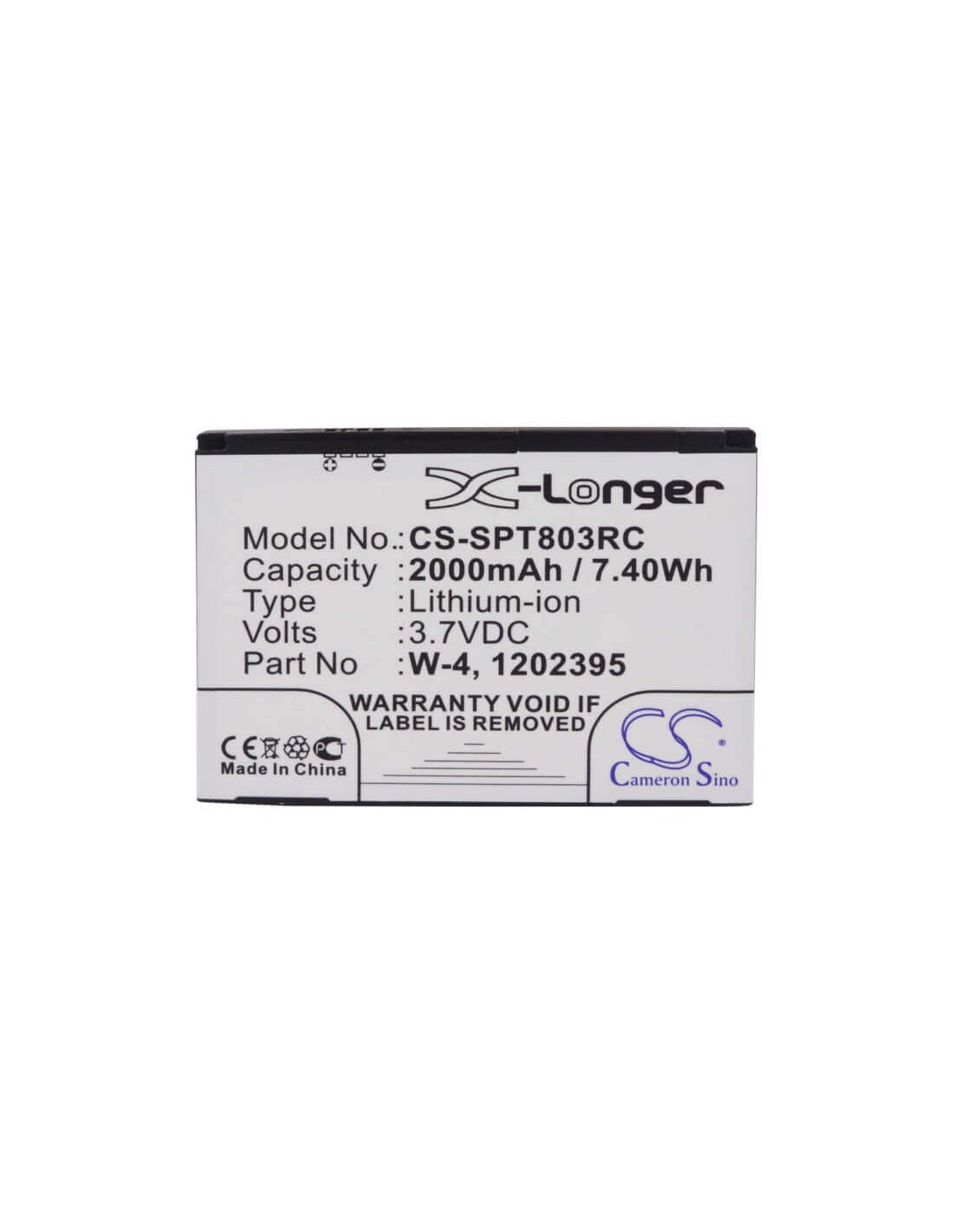 Battery for Sprint 803s 4g Lte, Aircard 803s, Swac803smh 3.7V, 2000mAh - 7.40Wh
