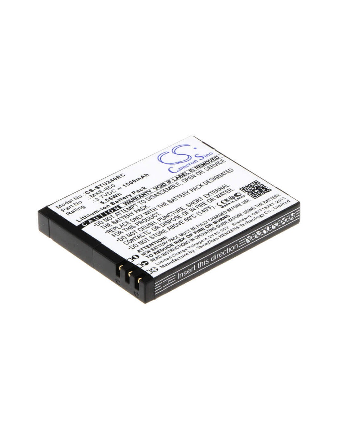Battery for Tracfone Wireless U240c 3.7V, 1500mAh - 5.55Wh