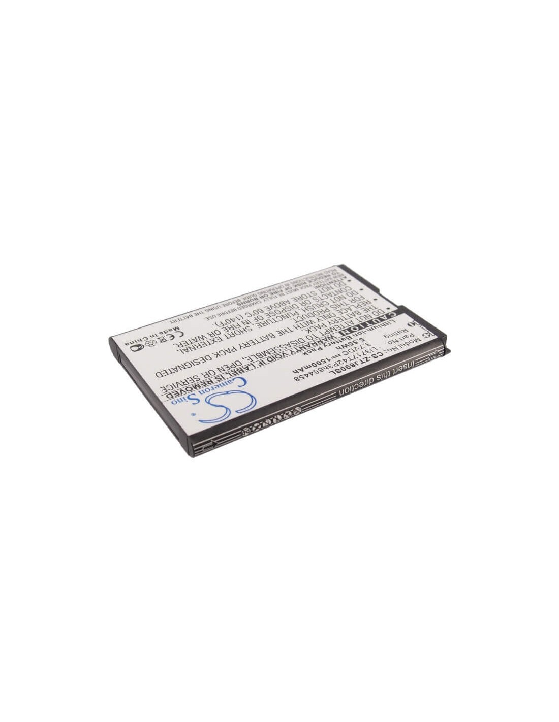 Battery for Zte Authentic, Eufi890, Mf63 3.7V, 1500mAh - 5.55Wh