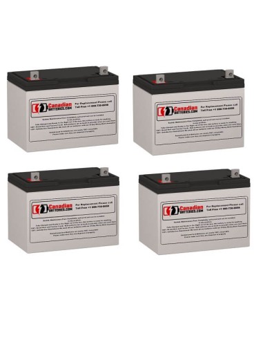 Batteries for Alpha Technologies Cfr 3000nt UPS, 4 x 12V, 100Ah - 1200Wh
