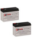 Batteries for CyberPower Pp1100sw UPS, 2 x 12V, 10Ah - 120Wh