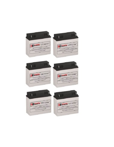 Batteries for Deltec 2036c UPS, 6 x 12V, 18Ah - 216Wh