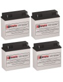 Batteries for Alpha Technologies Cfr 1500 Multi Voltage (017-069-xx) UPS, 4 x 12V, 18Ah - 216Wh