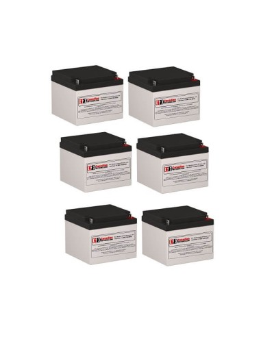 Batteries for Deltec 2036 UPS, 6 x 12V, 26Ah - 312Wh