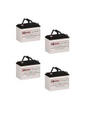 Batteries for Alpha Technologies Cc (017-098-xx) UPS, 4 x 12V, 33Ah - 396Wh