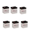 Batteries For Clary Corporation Dt1500 Ups, 6 X 12v, 5ah - 60wh