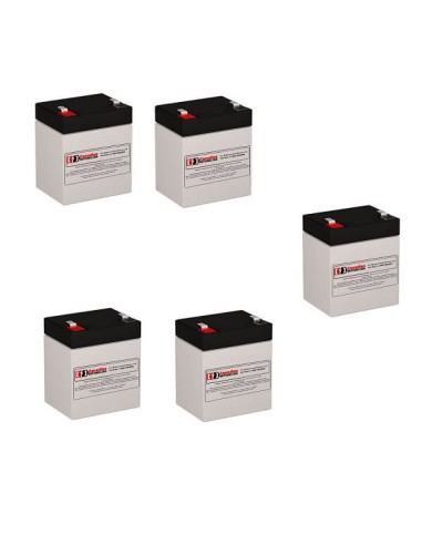 Batteries for Deltec Et 1500 UPS, 5 x 12V, 5Ah - 60Wh