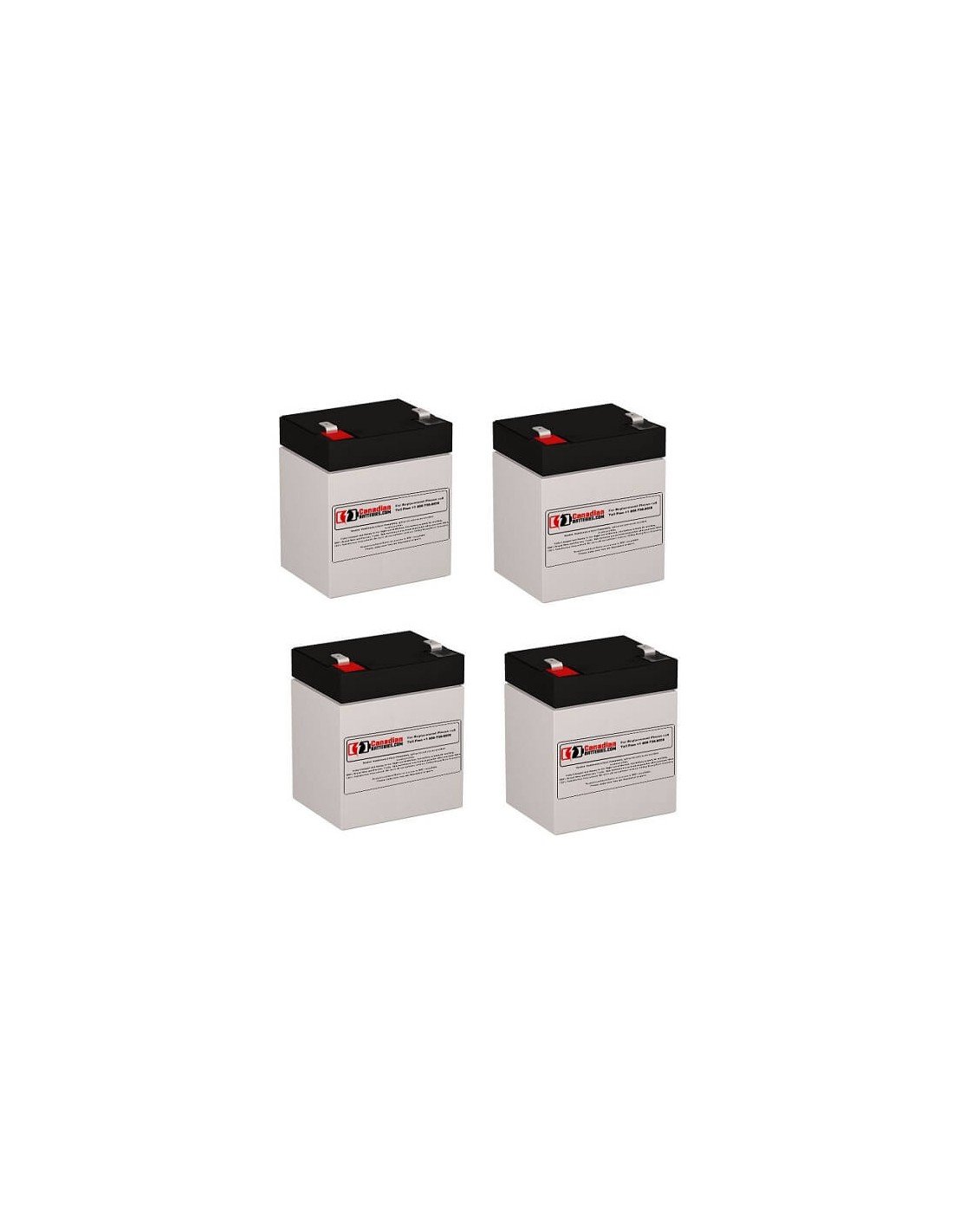 Batteries for Belkin F6c110-v2 UPS, 4 x 12V, 5Ah - 60Wh