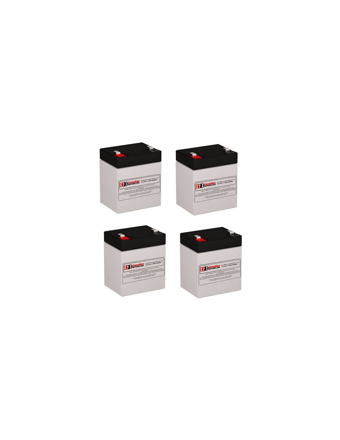 Batteries for Belkin F6c150 UPS, 4 x 12V, 5Ah - 60Wh