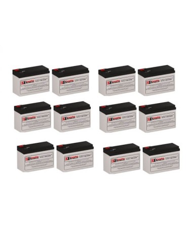 Batteries for Alpha Technologies Alibp700/1000rm (033-747-08) UPS, 12 x 12V, 7Ah - 84Wh