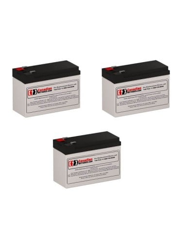 Batteries for CyberPower Rb1270x3ps UPS, 3 x 12V, 7Ah - 84Wh