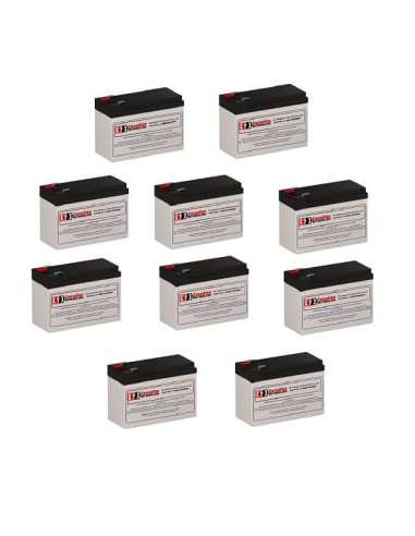 Batteries for Deltec Rs21 UPS, 10 x 12V, 7Ah - 84Wh