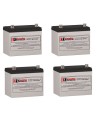 Batteries For Alpha Technologies Ebp 48e (032-032-xx) Ups, 4 X 12v, 75ah - 900wh