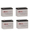 Batteries for Eaton Best Power Ferrups Fe-5.3k UPS, 4 x 12V, 75Ah - 900Wh