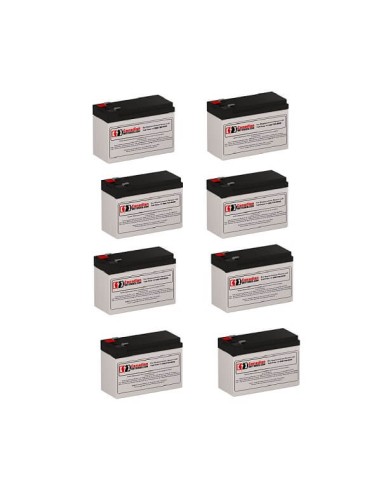 Batteries for Dell 2700w (k802n-3u) UPS, 8 x 12V, 9Ah - 108Wh
