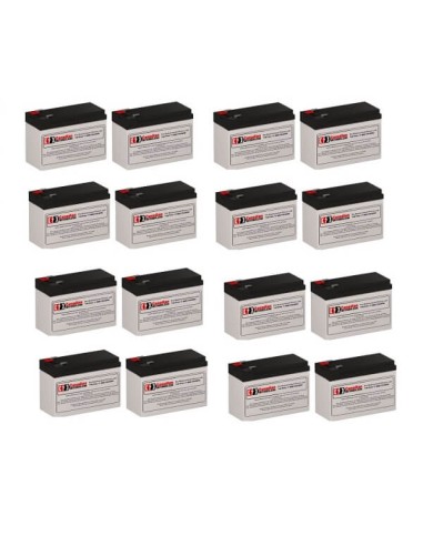 Batteries for Dell 3750w (k804n) UPS, 16 x 12V, 9Ah - 108Wh