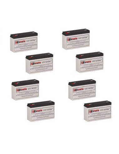 Batteries for Eaton Best Power Fortress Li 1800 Bat-0063 UPS, 8 x 6V, 12Ah - 72Wh