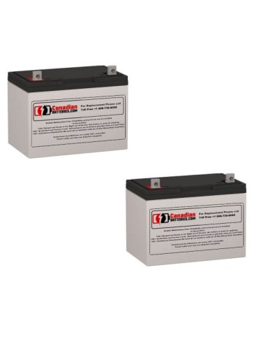 Batteries for Opti-ups Od1000 UPS, 2 x 12V, 100Ah - 1200Wh