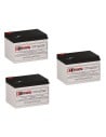 Batteries For Fenton Powerpal L1400(x) Ups, 3 X 12v, 12ah - 144wh