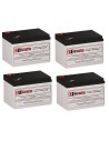 Batteries for Powerware 05147366-5592 UPS, 4 x 12V, 12Ah - 144Wh