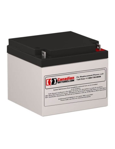 Battery for Minuteman B00018 UPS, 1 x 12V, 26Ah - 312Wh