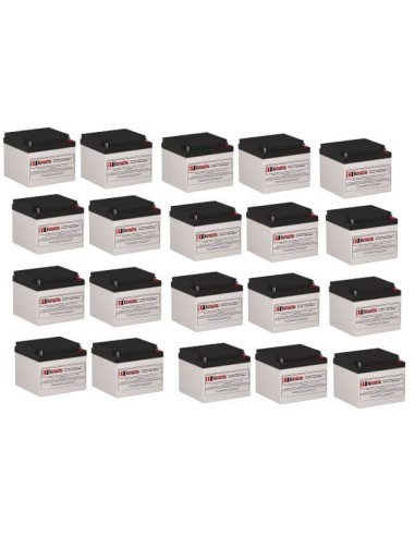Batteries for Minuteman Mcp Bp1 UPS, 20 x 12V, 26Ah - 312Wh