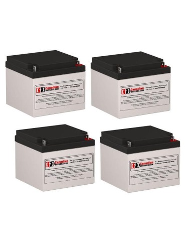 Batteries for SafeBp48 UPS, 4 x 12V, 24Ah - 288Wh