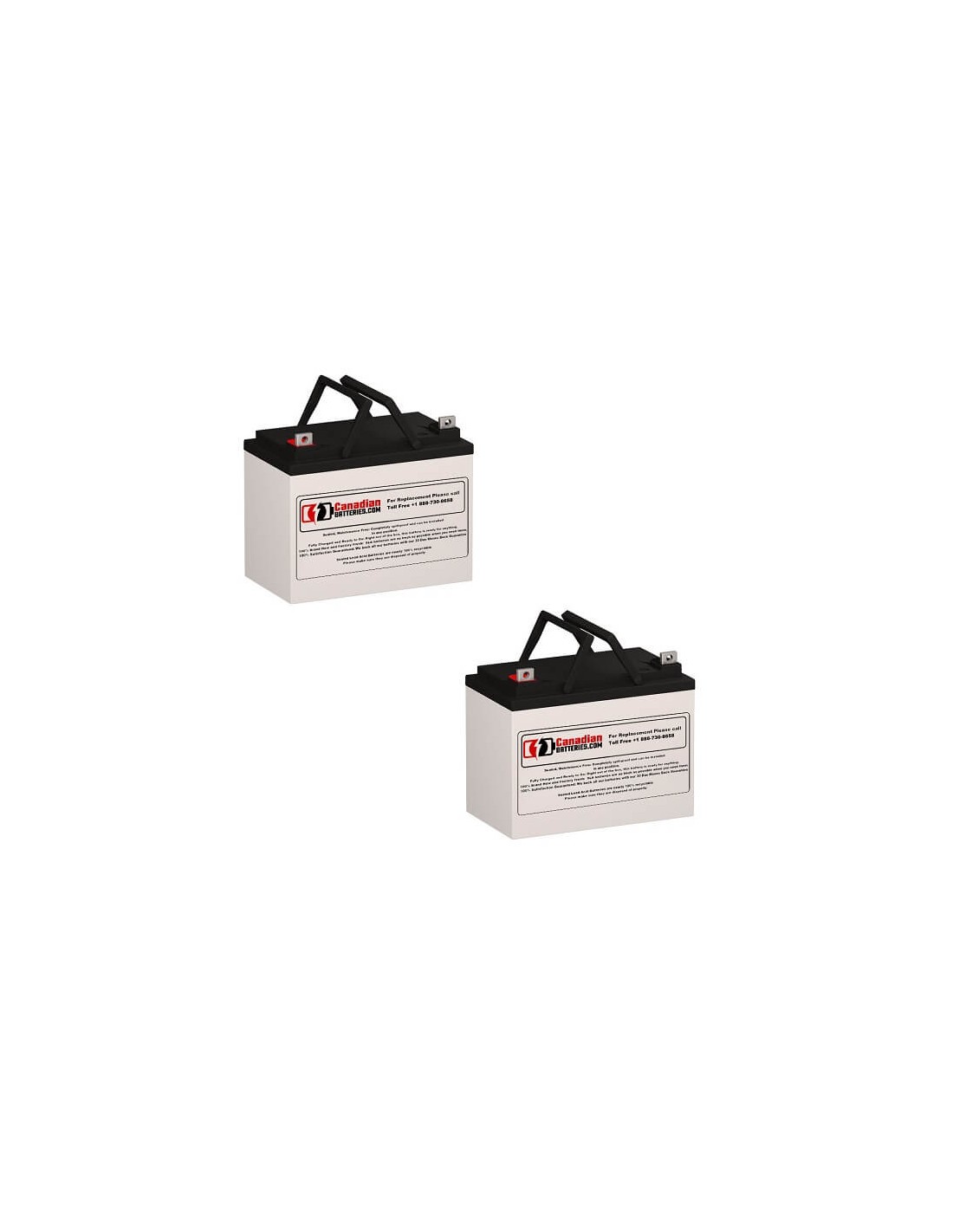 Batteries for Sola 800a Sola UPS, 2 x 12V, 33Ah - 396Wh