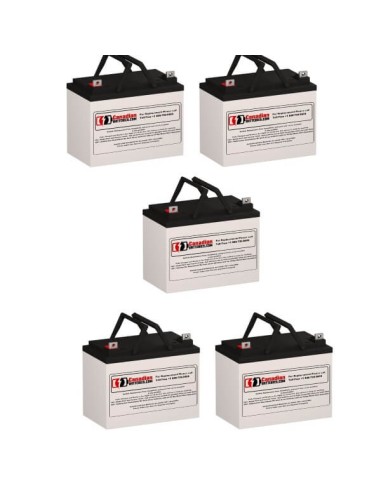 Batteries for Topaz 83256-03 UPS, 5 x 12V, 33Ah - 396Wh