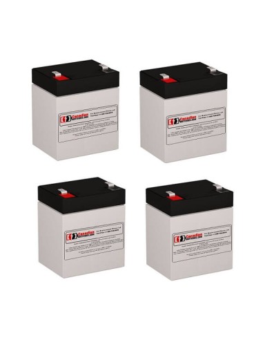 Batteries for Liebert Gxt3-1000mt120 - 1000va/900w UPS, 4 x 12V, 5Ah - 60Wh