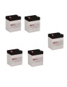 Batteries for Mit'subishi 7011a-10 Mit'subishi UPS, 5 x 12V, 5Ah - 60Wh