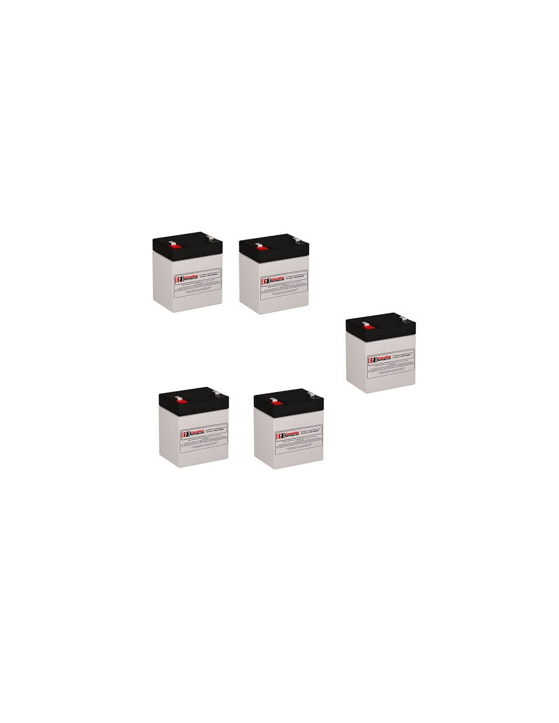 Batteries for Mitsubishi 7011a-10 Mitsubishi UPS, 5 x 12V, 5Ah - 60Wh