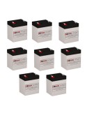Batteries for Oneac On2000xau-sn UPS, 8 x 12V, 5Ah - 60Wh