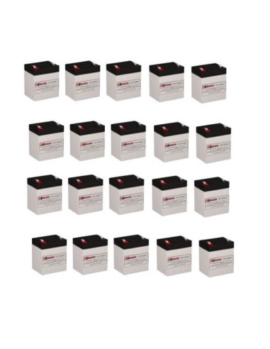 Batteries for Powerware 103003438-5591 UPS, 20 x 12V, 5Ah - 60Wh
