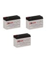 Batteries For Minuteman 1000irm E Ups, 3 X 12v, 7ah - 84wh