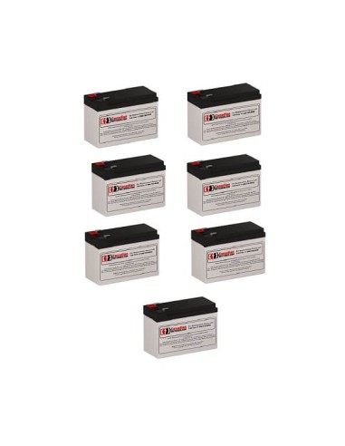Batteries for Minuteman Mm1000 Cp 1 UPS, 7 x 12V, 7Ah - 84Wh