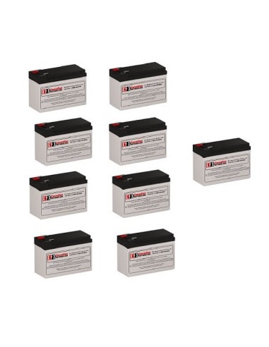 Batteries for Minuteman Cpebp1000 UPS, 9 x 12V, 7Ah - 84Wh