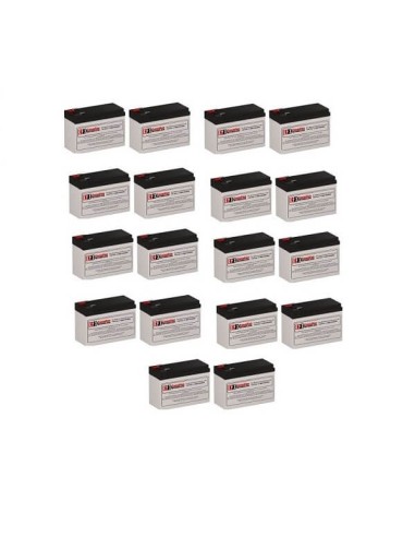 Batteries for Mitsubishi 7011a-54 UPS, 18 x 12V, 7Ah - 84Wh