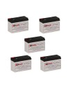 Batteries for Mit'subishi 7011ar-15-b UPS, 5 x 12V, 7Ah - 84Wh
