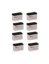 Batteries for Powerware Pw9120-3000i UPS, 8 x 12V, 7Ah - 84Wh