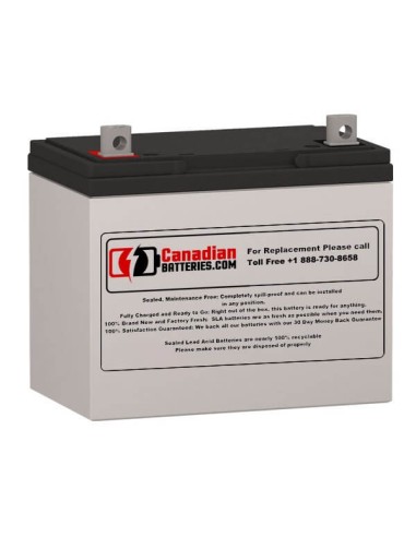 Battery for Powerware 153302035-001 UPS, 1 x 12V, 75Ah - 900Wh