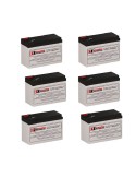 Batteries for Liebert Psi Ps3000rt2-230 Powersure UPS, 6 x 12V, 9Ah - 108Wh
