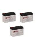 Batteries for Powerware Pw9130i 1000r-xl2u UPS, 3 x 12V, 9Ah - 108Wh