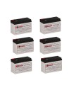 Batteries For Powerware Ex3000rt2u Ups, 6 X 12v, 9ah - 108wh