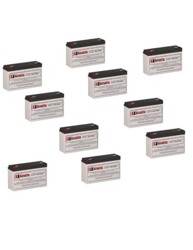 Batteries for Hp A2996ar UPS, 10 x 6V, 10Ah - 60Wh