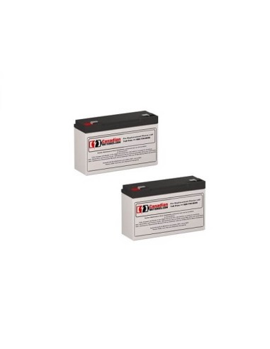 Batteries for Powerware Netups 700rm UPS, 2 x 6V, 10Ah - 60Wh