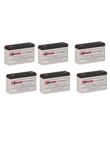 Batteries for Liebert Powersure Ps3000rt2-120 UPS, 6 x 6V, 12Ah - 72Wh