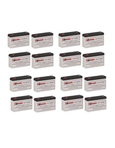 Batteries for Powerware Powerrite Pro Pro Ii 2400 Rackmount UPS, 16 x 6V, 12Ah - 72Wh