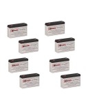 Batteries for Safe Sm1400 UPS, 8 x 6V, 12Ah - 72Wh